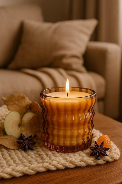LORELY | Non-Toxic Candle in Textured Glass Vessel – Auden Lueur
