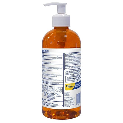 Zep Industrial Antibacterial Hand Soap - 16.9 oz (Case of 12) R46101- Mild Formula, Removes Dirt and Soils From Hands