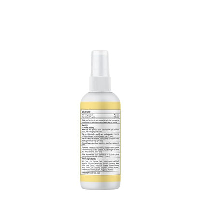 ATTITUDE Hand Sanitizer Spray, EWG Verified, Kills Germs & Bacteria, Vegan & Plant-Based, Safe for Adults & Kids, Lemon Leaves Scent, 3.38 Fl Oz (Spray Bottle)