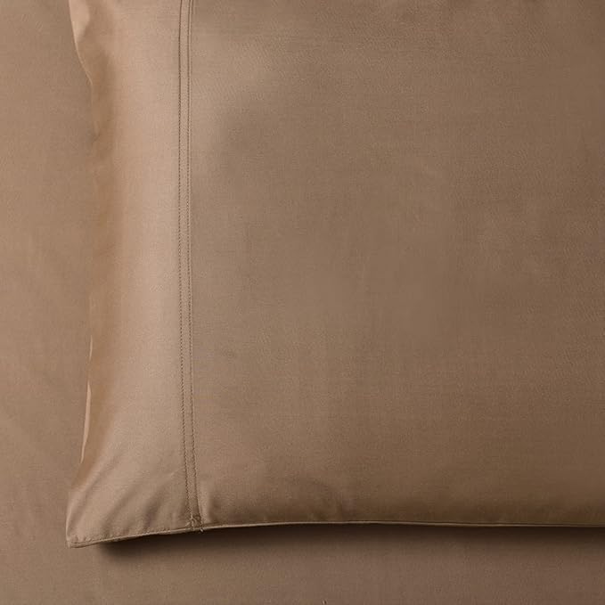 Royal Hotel Bedding ABRIPEDIC Sheets, Viscose from Bamboo, Sheet Set 600 Thread Count, Silky Soft Sheets, Viscose from Bamboo, Sheet Set, Top-Split-King : Adjustable Split Top King, Taupe