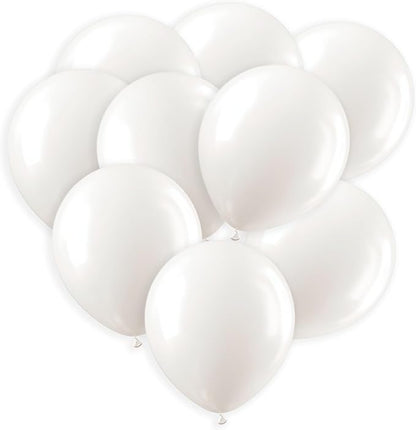 White Balloons 50 Pack, 12 Inch White Latex Balloons For Birthdays, Weddings, Baby Showers, Holidays