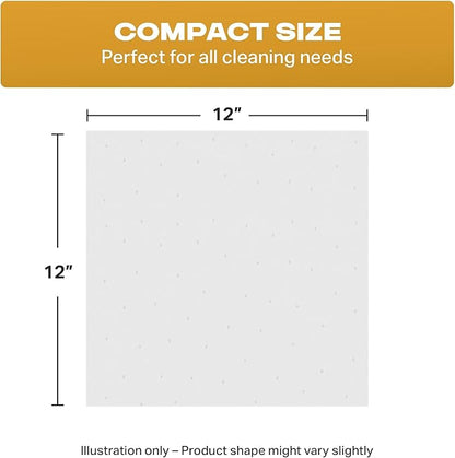 Angel-in-Armor White Terry Cloth Rags (12” x 12”) – 25Ib Bulk Box of 100% Cotton Cleaning Rags (300 Units) – Reclaimed Towels for Plumbers, Shop Use, Janitorial, and Commercial Cleaning