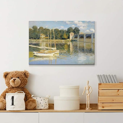 Home Decor Landscape Canvas Wall Art Abstract Floral Painting Modern Pictures Artwork Decoration for Living Room Kitchen Bathroom Office, Ready to Hang