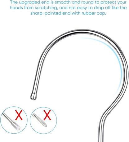 Fayleeko Wire Coat Hangers - Strong Heavy Duty Stainless Steel Metal Hangers, Ultra Thin Space Saving (30 Pack, 16.5 Inch)