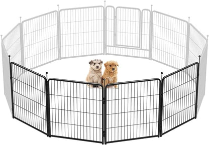 FXW Rollick Unleashed Dog Playpen for Indoor, Yard, RV Camping, 32 inch 4 Panels for Small and Medium Dogs, Black│Patented