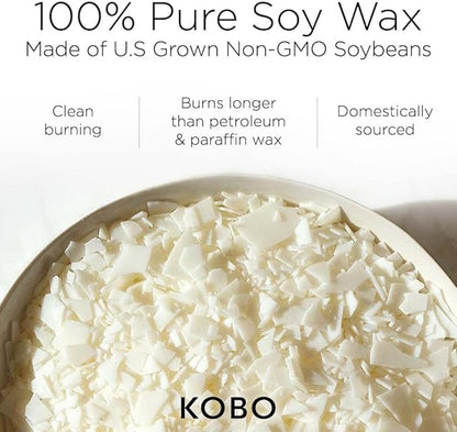 KOBO Golden Hour Scented Candle (15 oz) | 100% Pure Soy Wax Candles | Jar Candle Hand-Poured in USA | All Natural, Long Lasting 100 Hour Burning Candles | Scented Candles for Home