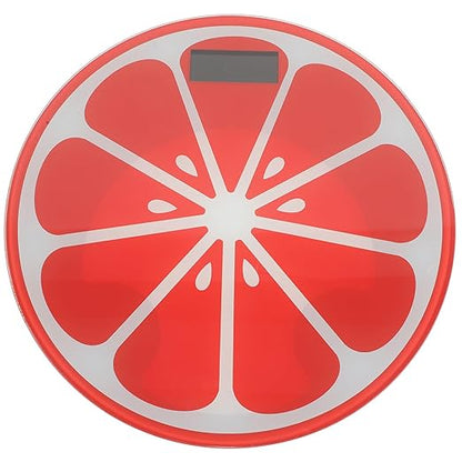 Portable Digital Weight Scale Small Cartoon Watermelon Design Easy-Read Display Automatic Body Weight Balance Scale for Home Use
