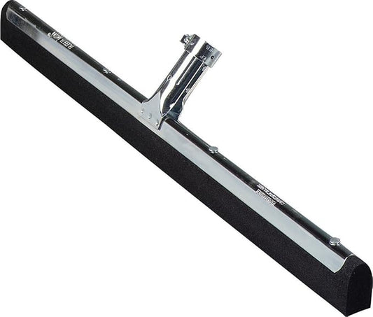SPARTA Flo-Pac Double Foam Floor Rubber Squeegee Window Squeegee with Heavy Duty Steel Frame for Floor, Bathroom, Kitchen, Concrete, Tile, Garage, Commercial Use, 22 Inches, Black