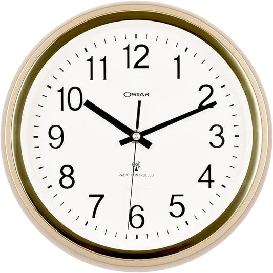 OSTAR Atomic Wall Clock, 11 Inch Round Battery Operated Clock