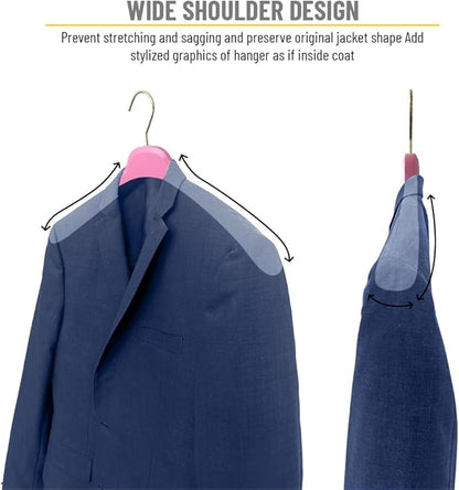 All Hung Up Plastic Coat Hangers, Color Clothes Hangers - Pink (100pk)