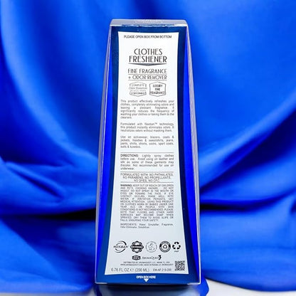 Premium CLOTHES FRESHENER for Men Fabric Spray Keeps Clothes Fresh, Odor Remover Fabric Refresher Spray Extends Garment Life, Linen Spray for Bedding Eco-Friendly, 6.76 oz – INSTANT FRESH FABRIC