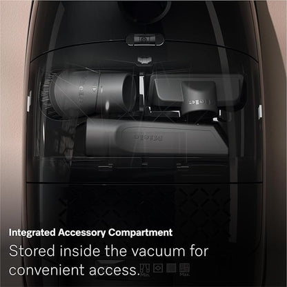 Miele New Guard M1 Cat & Dog Bagged Canister Vacuum for Pet Owners with Odor-Reducing Active AirClean Filter, TurboTeQ Floorhead, and AllTeQ Universal Floorhead, in Obsidian Black/Space Grey