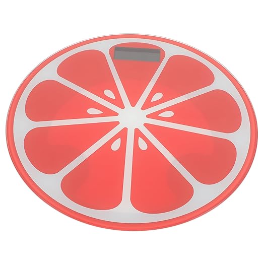 Luxshiny Portable Digital Weight Scale for Humans Cute Mini Round Design High-Precision Strain Gauge Sensor Auto Shut-Off Quick Accurate Readings for Fitness and Health Enthusiasts