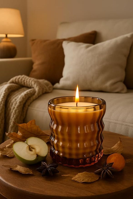 LORELY | Non-Toxic Candle in Textured Glass Vessel – Auden Lueur