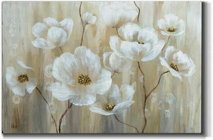 Home Decor Landscape Canvas Wall Art Abstract Floral Painting Modern Pictures Artwork Decoration for Living Room Kitchen Bathroom Office, Ready to Hang, 24x36