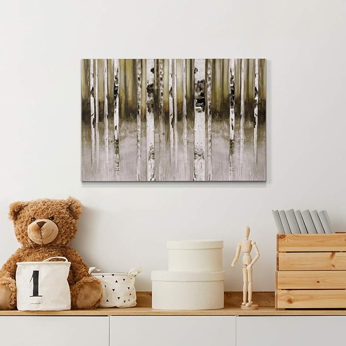 Home Decor Landscape Canvas Wall Art Abstract Floral Painting Modern Pictures Artwork Decoration for Living Room Kitchen Bathroom Office, Ready to Hang