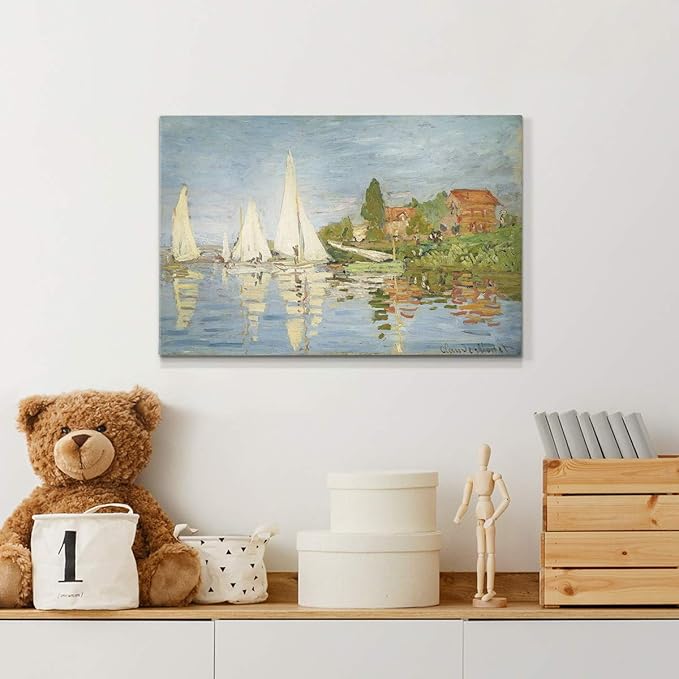 Home Decor Landscape Canvas Wall Art Abstract Floral Painting Modern Pictures Artwork Decoration for Living Room Kitchen Bathroom Office, Ready to Hang