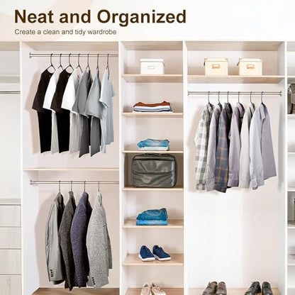 HOUSE DAY Black Plastic Hangers 16 Pack, Space Saving Coat Hanger, Clothes Hanger with Non Slip Hooks, Plastic Clothing Hangers for Closet, Ideal for Everyday Use on Shirts, Coats, Pants, Dress