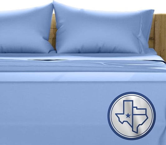 TEXAS LINEN CO. 100% Egyptian Cotton Sheets Twin XL Size - 1000 Thread Count 3 PC Twin XL Sheet Sets Cotton, College Dorm Sheets Twin XL Set, 16" Deep Pocket Luxury Cooling Bed Sheets - Deep Blue