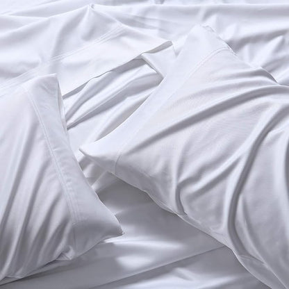 Royal Hotel Bedding ABRIPEDIC Sheets, Viscose from Bamboo, Sheet Set 600 Thread Count, Silky Soft Sheets, Viscose from Bamboo, Sheet Set, King, Sage