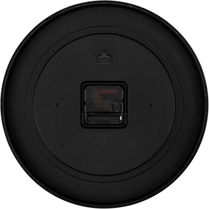 Foxtop 4 Pack Multi-Time Zone Black Wall Clock, 12 Inch Silent Non Ticking Quartz Battery Operated Round Classic Analog Wall Clock for Classroom School Office Living Room Bedroom Home