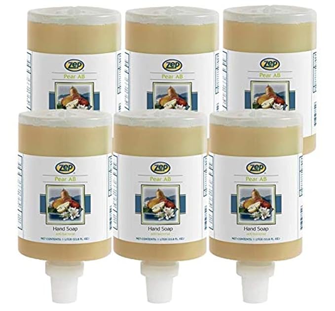 Zep Antibacterial Hand Soap Gel - 1 Liter (Case Of 6) 333911 - Refill For Dispenser