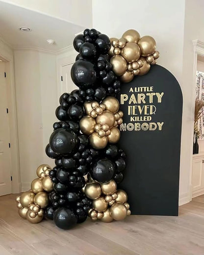 Black Balloon 100 pcs Black Latex Balloons Different Sizes 18 12 10 5 Inch Party Balloon Kit for Balloon Garland Balloon Arch as Birthday Party Decorations Valentine's Day Balloons