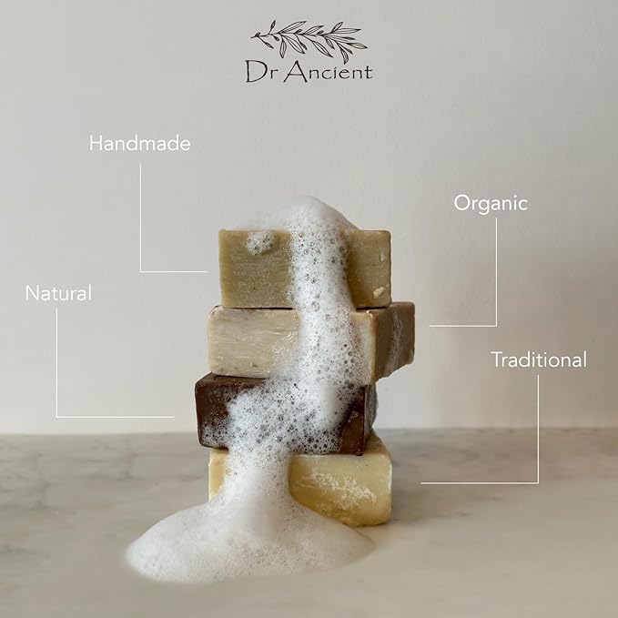 Dr.Ancient Tea Tree Soap Bar Organic Natural Vegan Traditional Handmade Antique - Antibacterial, Effective For Acne - Absolutely No Chemicals! Pure Natural Soap!
