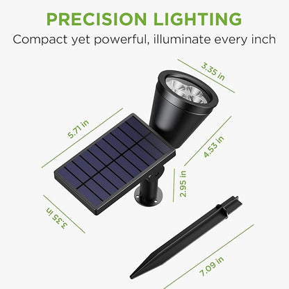 InnoGear Solar Lights Outdoor Waterproof Solar Garden Light for Outside Yard Landscape Lighting Pathway Spot Lights Spotlight Wall Light Auto On/Off, Pack of 6 (White)