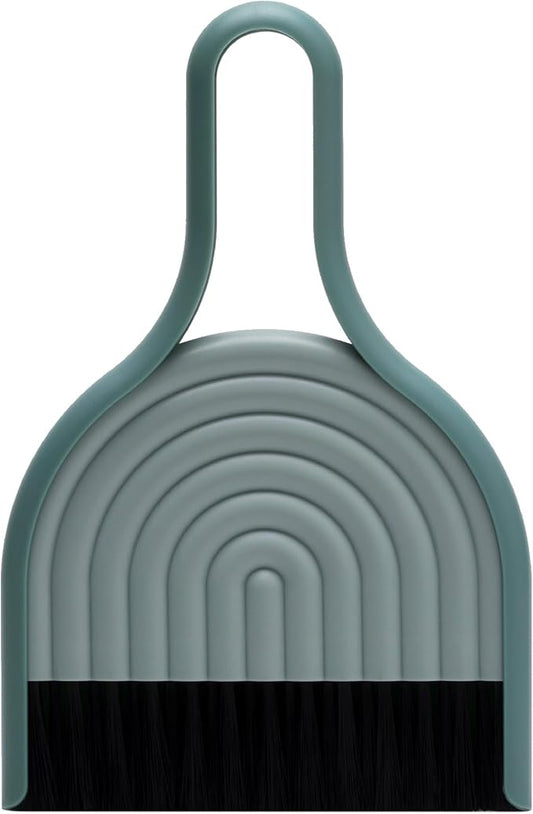 Peleg Design DustArch - Mini Dustpan and Brush Set, Small Dustpan and Broom with Modern Charm, Handheld Broom and Dustpan Set for Home, Office & Travel