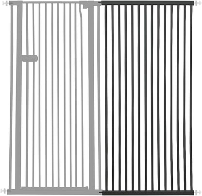 Lumizone Extra Tall Cat Gate Extension Kit 55.12" High Pressure Mounted 2025 New 29.52" Extra Wide 1.37" Gap No Drilling Tall Pet Gate for Dogs (Black, 55.12" H x 29.52" W, Extension)