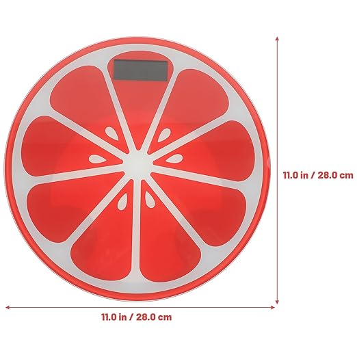 Creative Cartoon Tempered Digital Weight Scale with Body Compact Mini Summer Fruit Design for Bathroom and Travel Use Accurate Human Weight Measurement