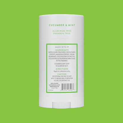 Native Deodorant Contains Naturally Derived Ingredients, 72 Hour Odor Control | Deodorant for Women and Men, Aluminum Free with Baking Soda, Coconut Oil and Shea Butter | Cucumber & Mint
