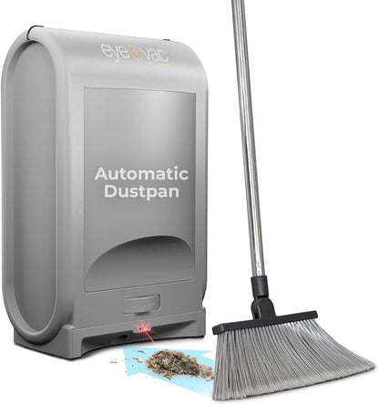 EyeVac Pro Touchless Vacuum Automatic Dustpan - Ultra Fast & Powerful - Great for Sweeping Salon Pet Hair Food Dirt Kitchen, Corded Canister Vacuum, Bagless, Automatic Sensors, 1400 Watt (Sliver)