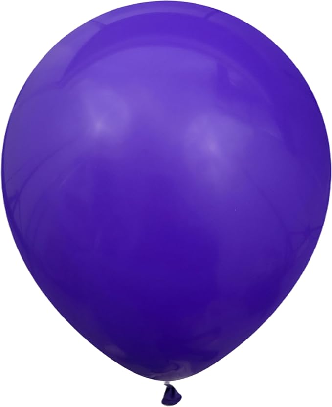 Dark Purple Balloons 100 Pack, 12 Inch Dark Purple Latex Balloons For Birthdays, Weddings, Baby Showers, Holidays