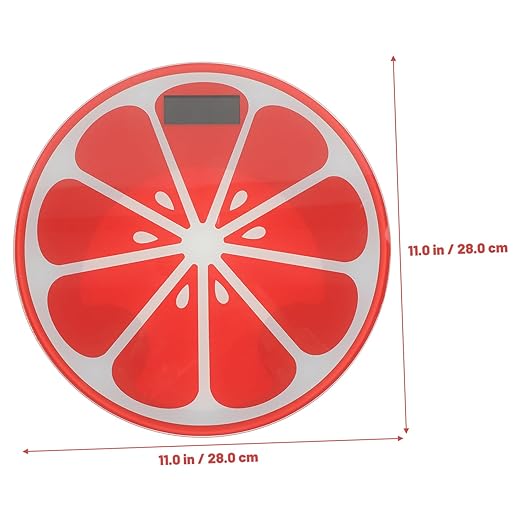 Creative Cartoon Watermelon Weight Scale Small Digital Body Scale with Non-Slip Feet Automatic Activation Compact Design for Home Bathroom Bedroom Use