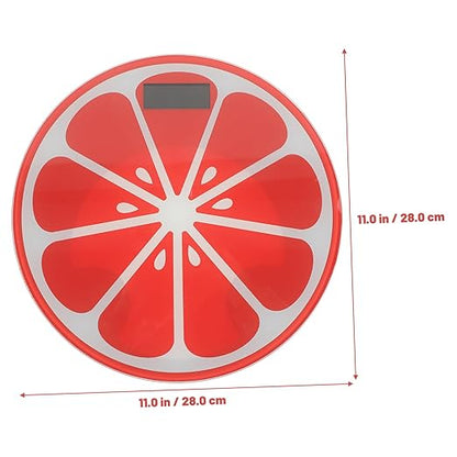 Creative Cartoon Watermelon Weight Scale Small Digital Body Scale with Non-Slip Feet Automatic Activation Compact Design for Home Bathroom Bedroom Use