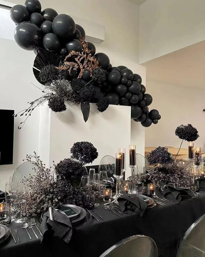 Black Balloon 100 pcs Black Latex Balloons Different Sizes 18 12 10 5 Inch Party Balloon Kit for Balloon Garland Balloon Arch as Birthday Party Decorations Valentine's Day Balloons