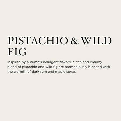 NEST New York Scented 3-Wick Candle, Pistachio & Wild Fig - 21.2 oz - Up to 100-Hour Burn Time - Reusable Glass Vessel