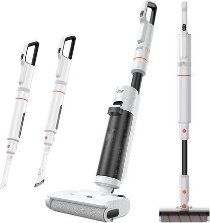 JONR ED20 Pro 4-in-1 Cordless Wet Dry Vacuum Cleaner, 17000 Pa Vacuum Suction Power, Self-Cleaning and Automatic Drying with One Click, Intelligent Voice Reminder
