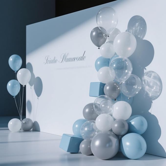 Clear Balloons 100 Pack, 12 Inch Latex Helium Transparent Balloons Garland for Elegant Birthday Wedding Baby Shower Graduation Arch Party Decorations