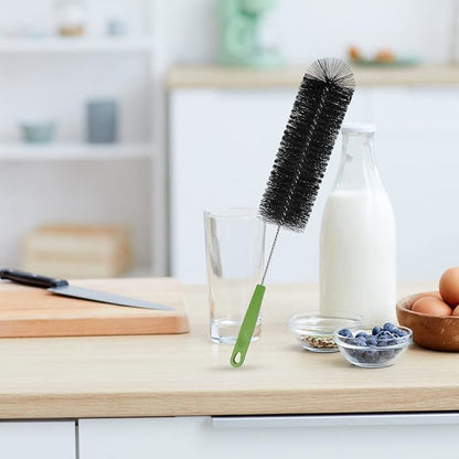 Bottle Brush, Bendable Long Handle Cleaner Brushes for Cleaning Neck Bottles, Baby Bottles, Water Bottles, Tumblers, Flask, Bird Feeder, Vase and Home Kitchen Sink Cleaning Brush