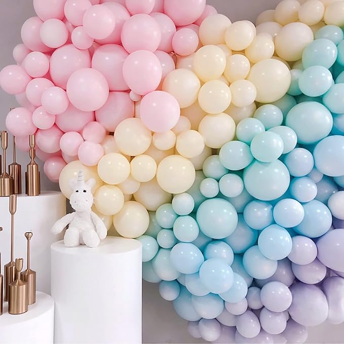 KALOR 12 Inch Pastel Pink Balloons, 50 Pcs Latex Helium Macaron Balloons for Kid's Birthday Party, Baby Shower, Wedding, Graduate Party Decorations