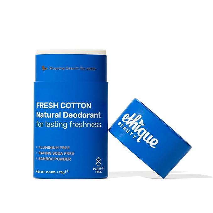 Ethique Beauty Sweet Rose Deodorant Stick for Men & Women - Aluminum-Free, Plastic-Free, Vegan, Cruelty-Free, Eco-Friendly, 2.5 oz