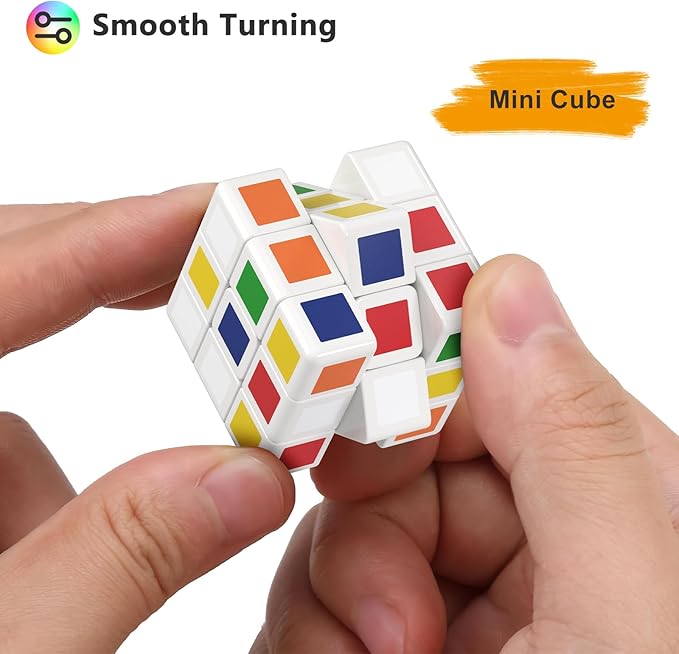 Vdealen 32 Pack Mini Cube Puzzle Party Favors for Kids, 1.18in 3x3 Magic Cube School Rewards & Classroom Prize for Students, Birthday Party Favors Easter Christmas Stocking Stuffers Gifts for Kids