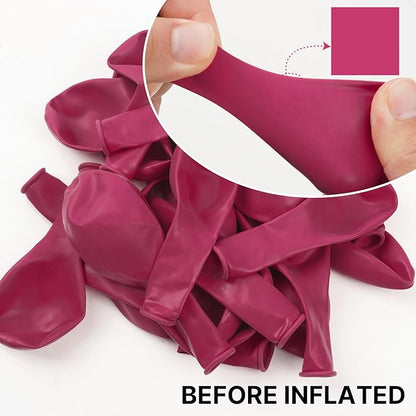 PartyWoo Hot Pink Balloons 50pcs 12 Inch Magenta Fuchsia Balloons for Baby Shower Gender Reveal Engagement Bachelorette Wedding Bridal Shower Anniversary Birthday Party Decorations Pink-Y12