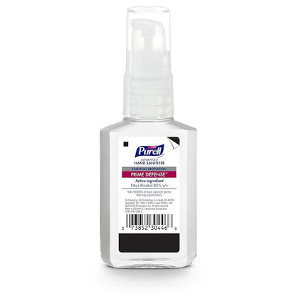 Purell Prime Defense Advanced Hand Sanitizer, Fragrance Free, Our Maximum Strength Formula, 2 fl oz Travel-Size Pump Bottles (Pack of 6) - 3299-04-EC