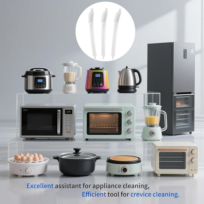 Small Scrub Brushes for Cleaning,Crevice Cleaning Tool Set for Track Juicer Toaster Sink Tile Grout Grater Seafood,Detailing Cleaning Supplies Gadgets for Kitchen Appliances