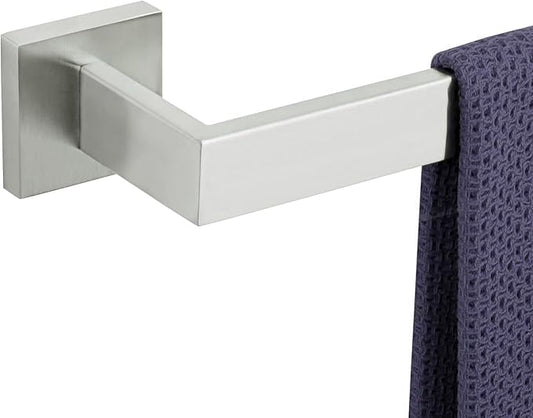 20 Inch Towel Bar for Bathroom 12/16/20/24/28/32/36 Inch Kitchen Towel Holder Brushed Nickel Towel Rod Wall Mounted SUS304 Rustproof Towel Rack Modern Square Design (1, Brushed Nickel, 20 Inch)