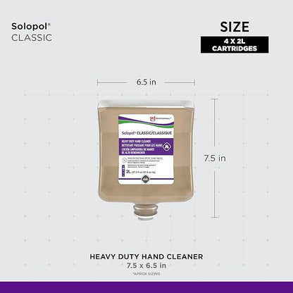 SOLOPOL CLASSIC HEAVY DUTY HAND CLEANSER 2 LITER, 4 COUNT
